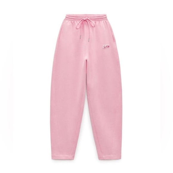 Barbie NWTBarbie Zara pink woman’s sweatpants Sz Medium - Picture 6 of 15